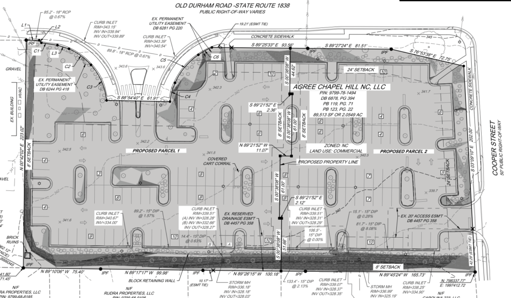 Proposed subdivision of Wegman's satellite parking lot